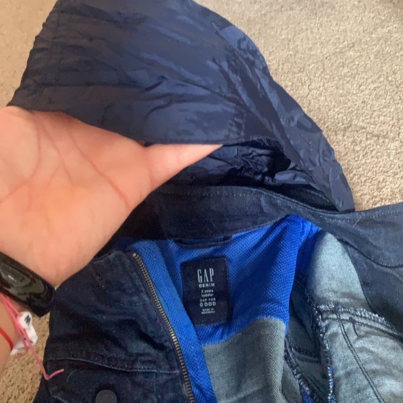 Gap 2T hooded Denim Cameo Jacket - Picture 6 of 7